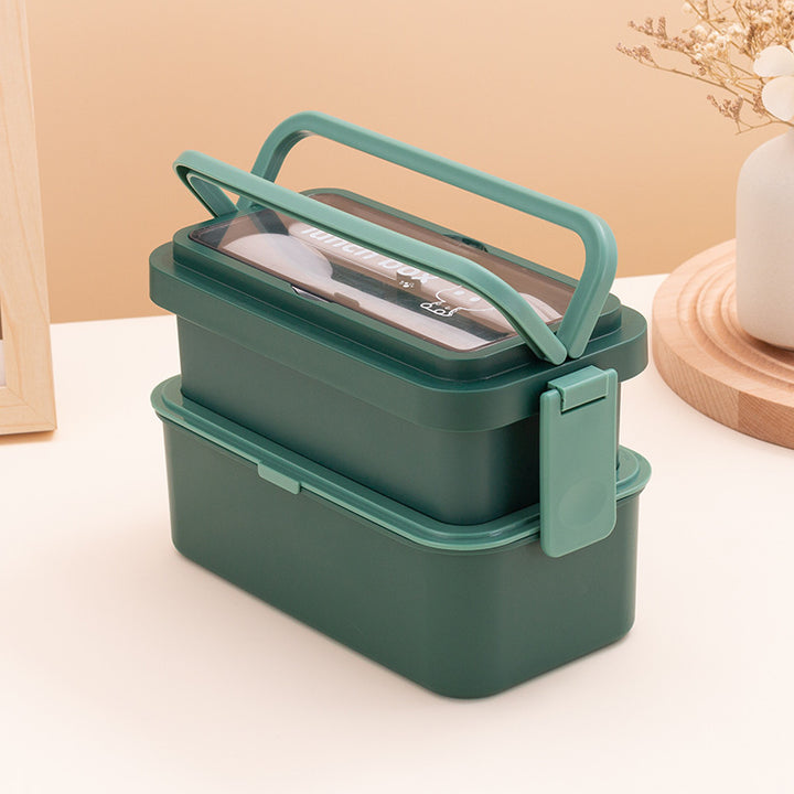 Stackable Multi-Compartment Lunch Box with Airtight Seal