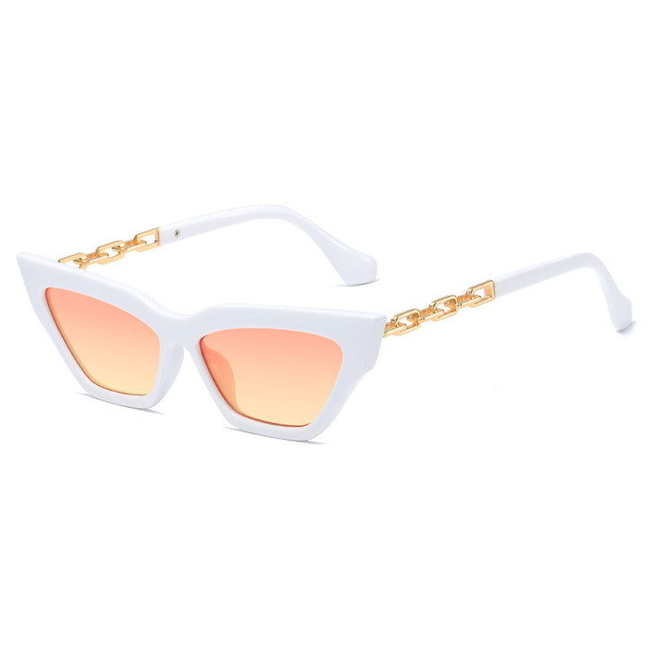 Women edgy cat-eye sunglasses with golden details Kalsten