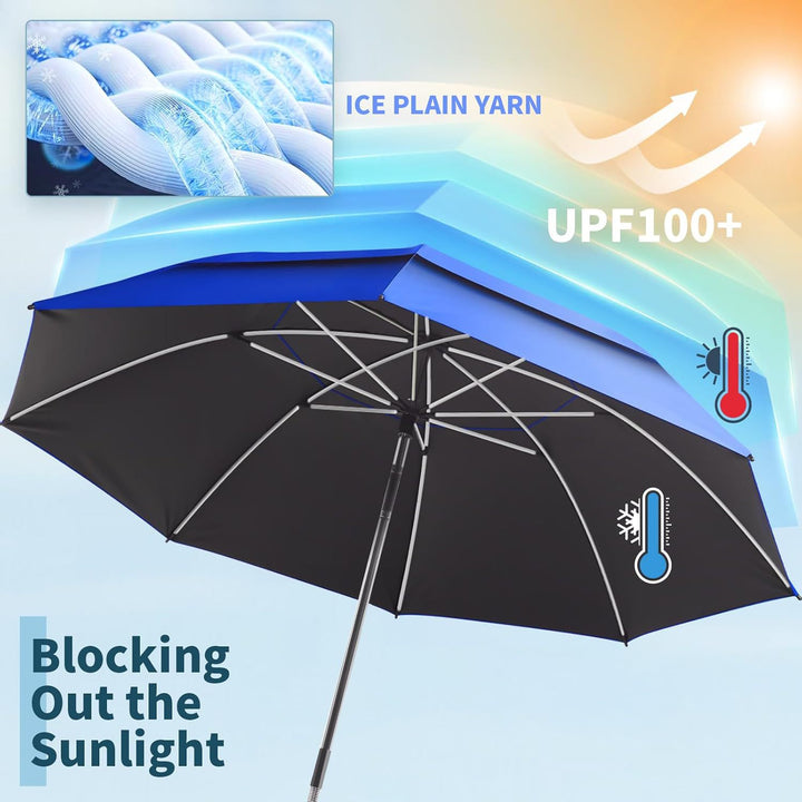 Women Adjustable Parasol with Clip-Mount Kalsten