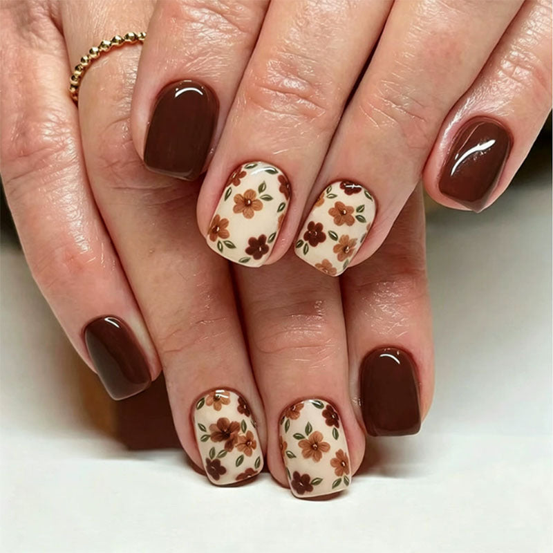 Decorative Floral Nail Art Set