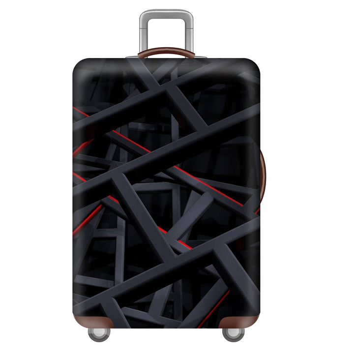 Unisex nan elastic suitcase cover with three-dimensional honeycomb pattern, shock-absorbing stretch protection cover for trolley with zipper Kalsten
