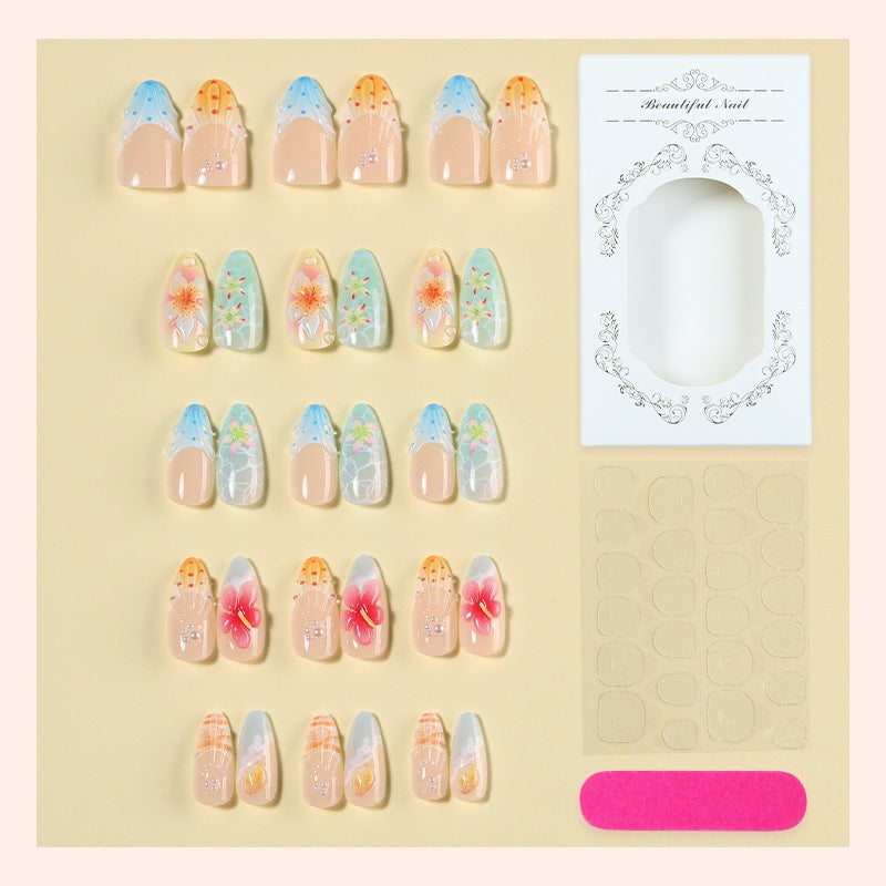 Creative Nail Art Set with Floral Design Kalsten