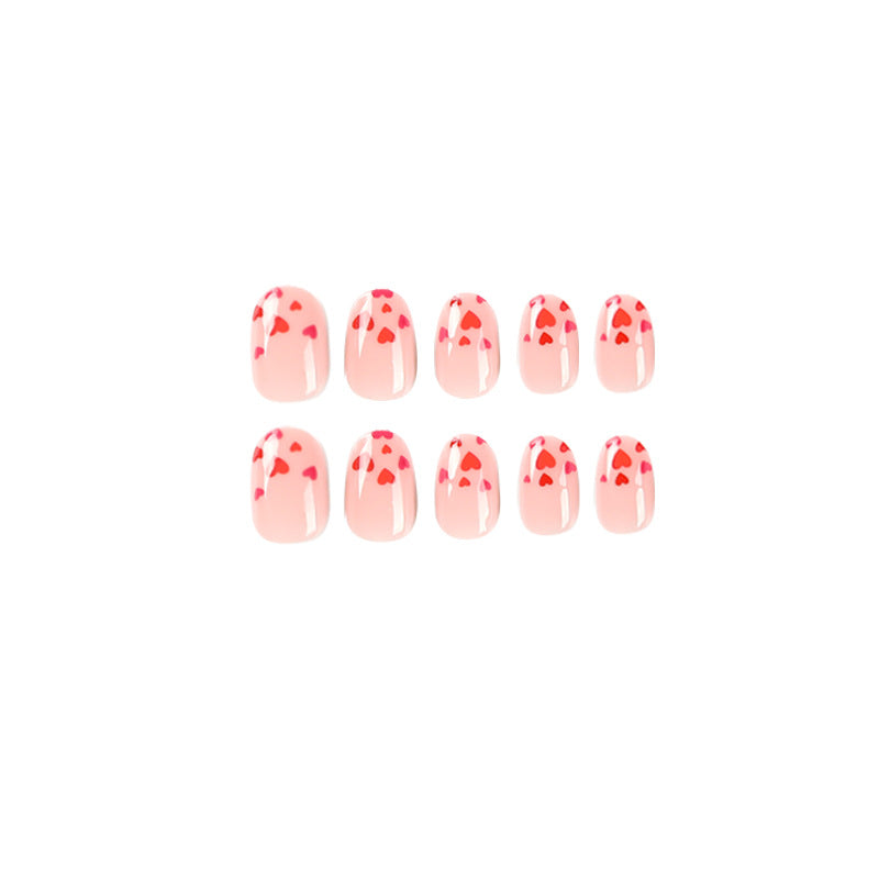 Artistic Nail Art with Heart Motif Kalsten