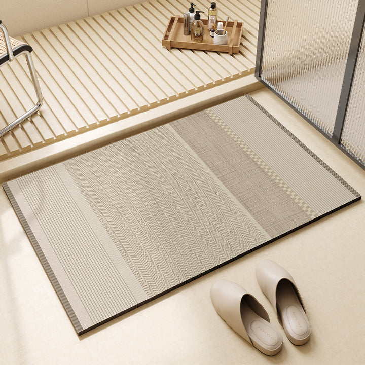 Modern Geometric Bath Mat Kalsten