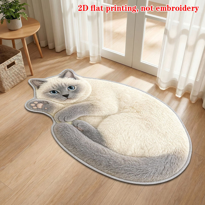 Plush Cartoon Cat Carpet