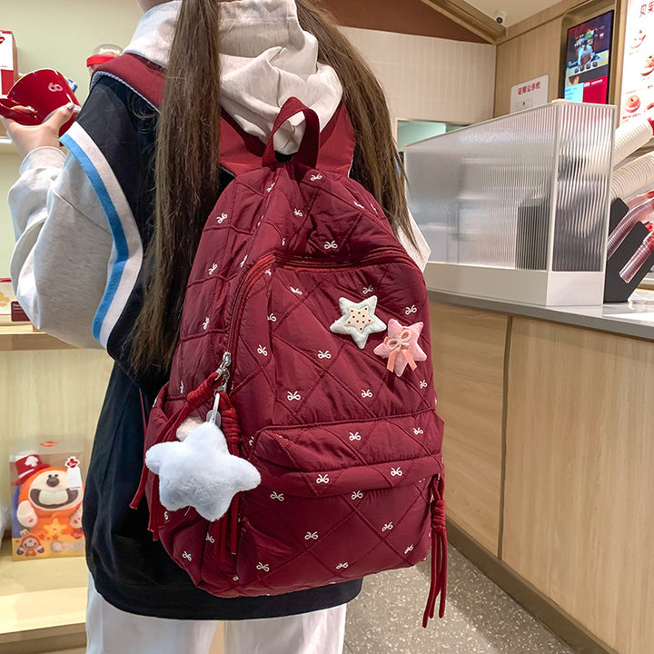 Quilted Embellished Backpack Kalsten