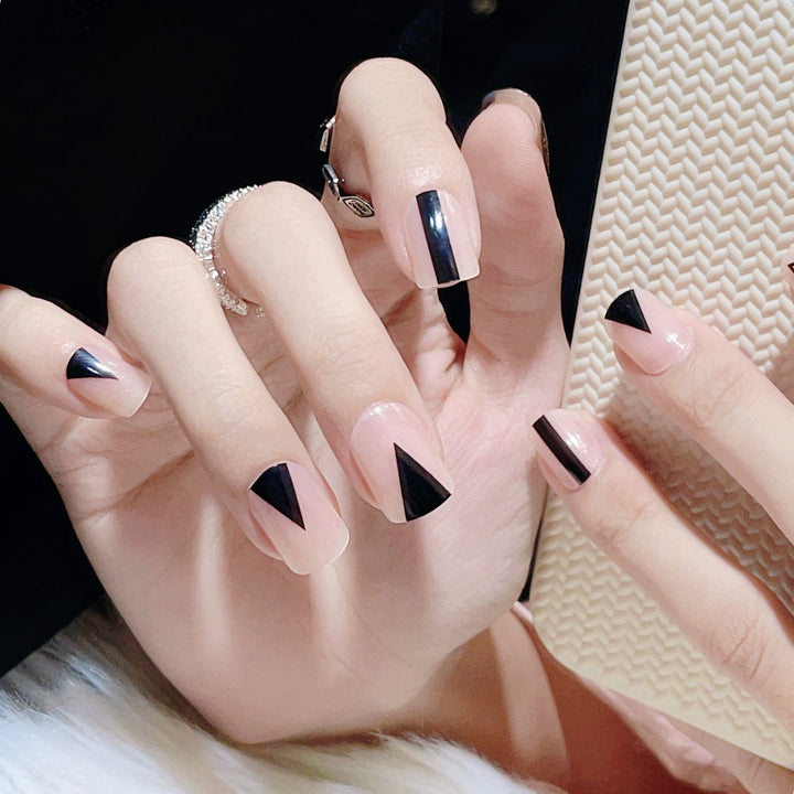 Artistic Geometric Press-On Nail Set  1791803881