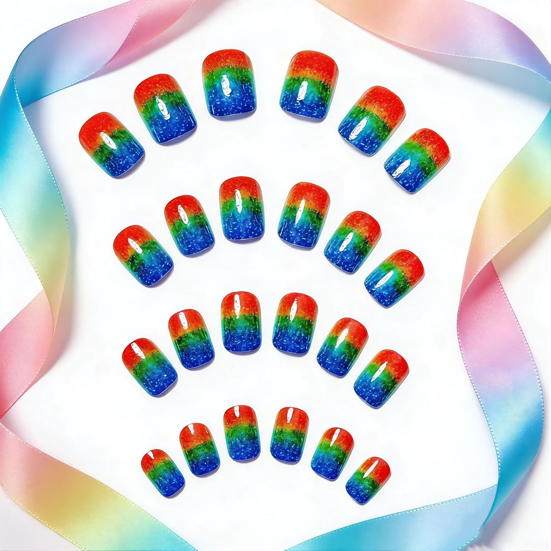 Gradient Glitter Nail Art Kalsten