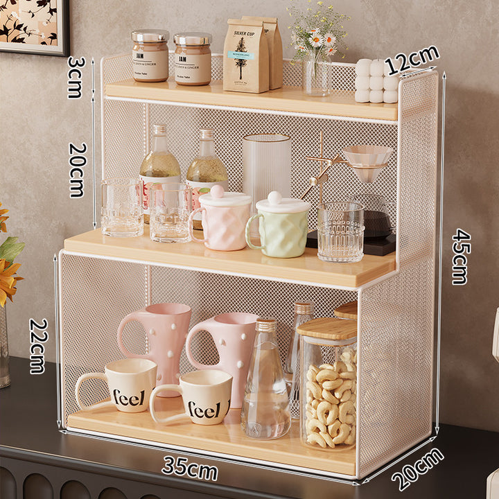 Three-Tiered Metal Kitchen Storage Rack Kalsten