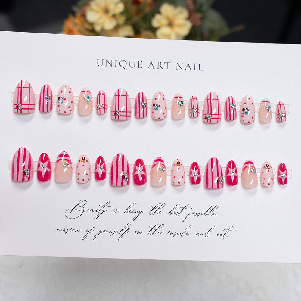 Artistic Press-On Nails Set