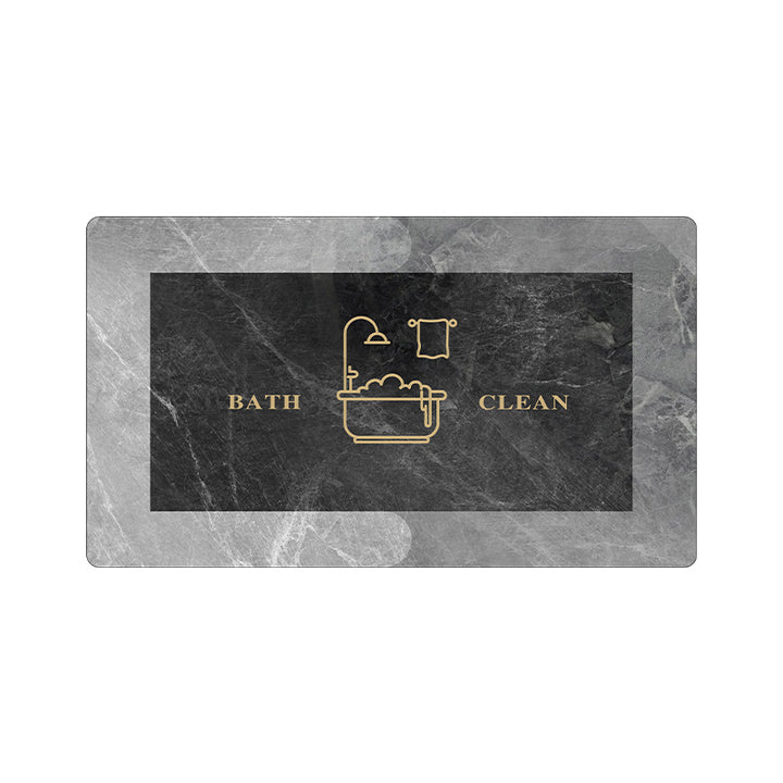 Oval Floral Design Area Mat