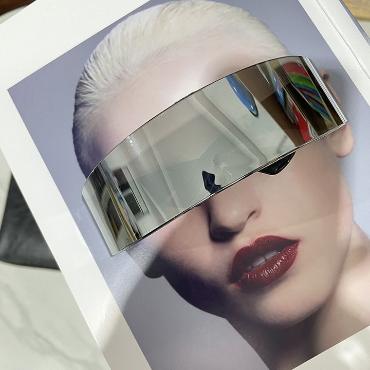 Women futuristic visor-like sunglasses Kalsten