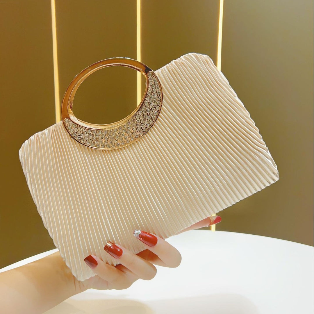 Elegant Pleated Evening Clutch