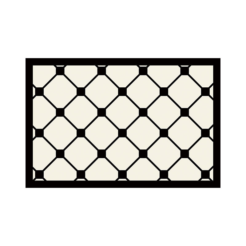 Checkerboard-Themed Welcome Mat