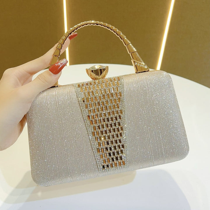 Evening Handbag with Crystal Detailing