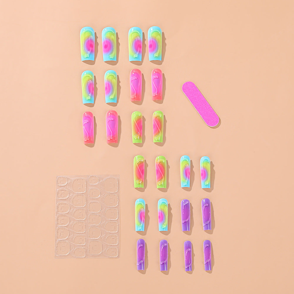 Trendy Colored Artificial Nails Kalsten