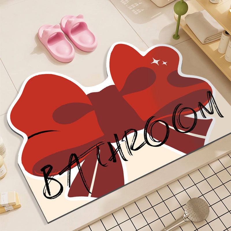 Cartoon-Themed Bath Area Rug