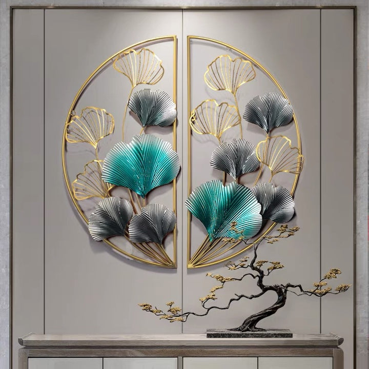 Decorative Metal Wall Art with Floral Design Kalsten