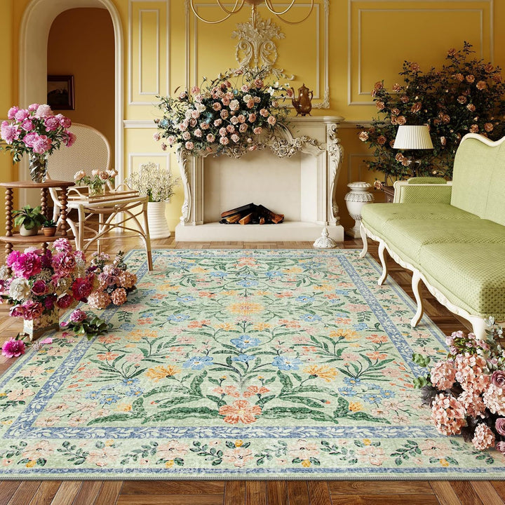 Vintage Floral Area Rug