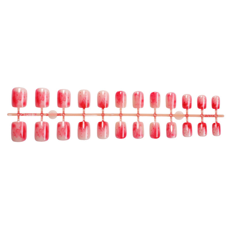 Stylish Marble Finish Press-On Nail Set Kalsten
