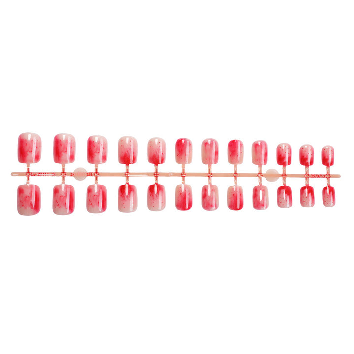 Stylish Marble Finish Press-On Nail Set Kalsten