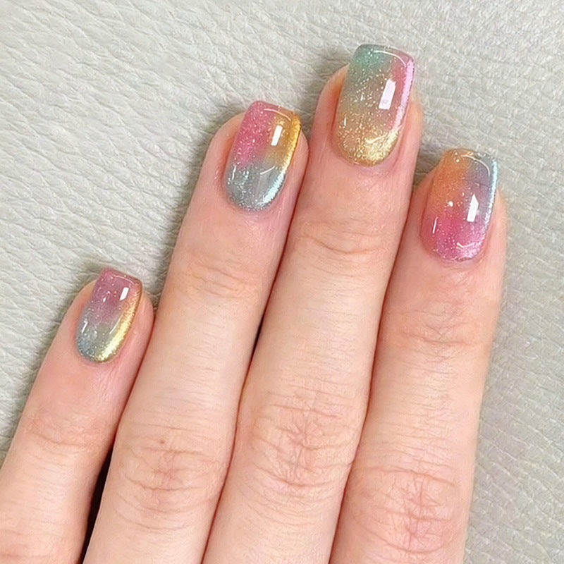 Nail art set with shimmering ombre effects Kalsten