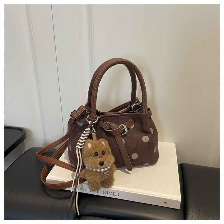 Stylish Polka Dot Handheld Tote Bag