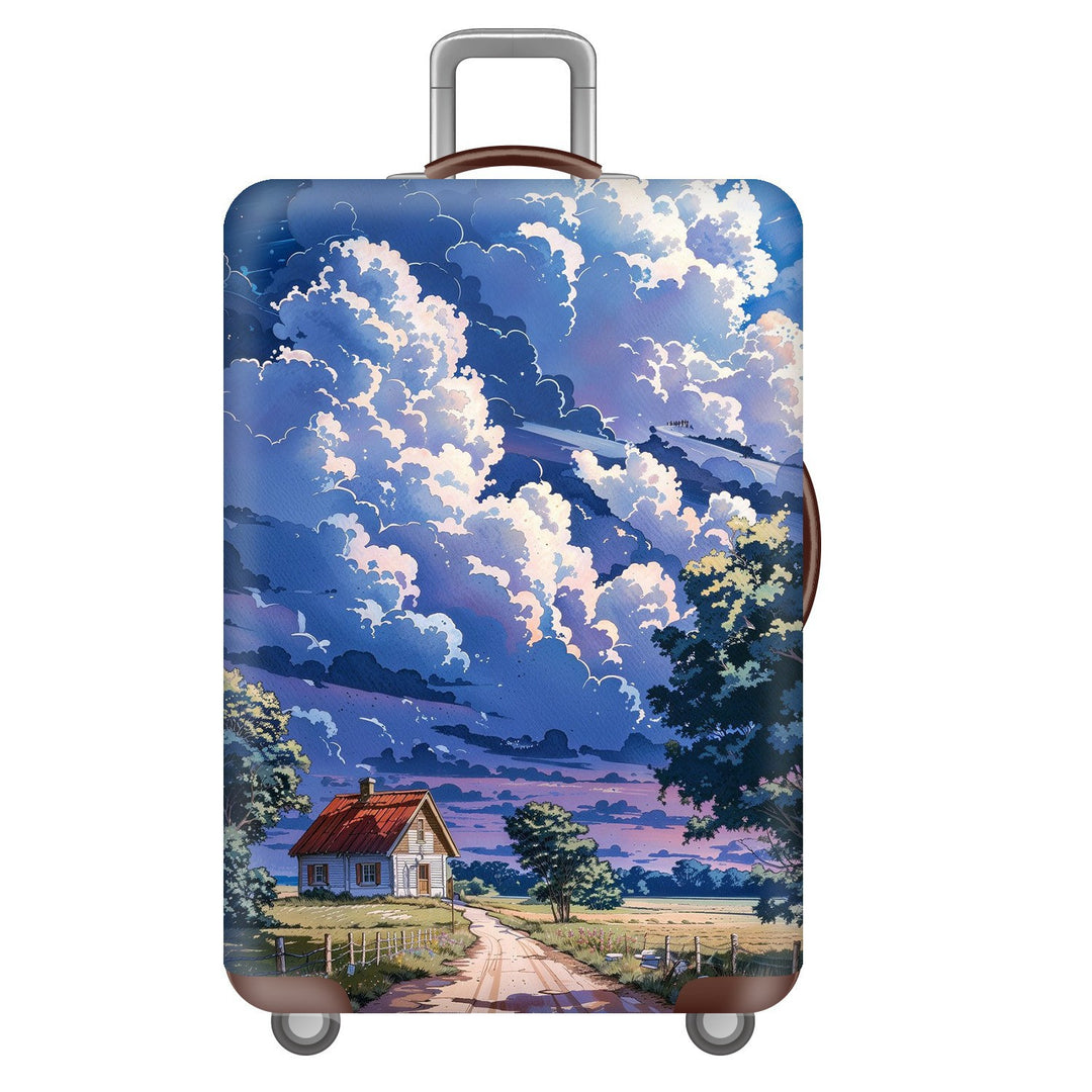Unisex Hard Shell Suitcase with Inspiring Cityscape Kalsten