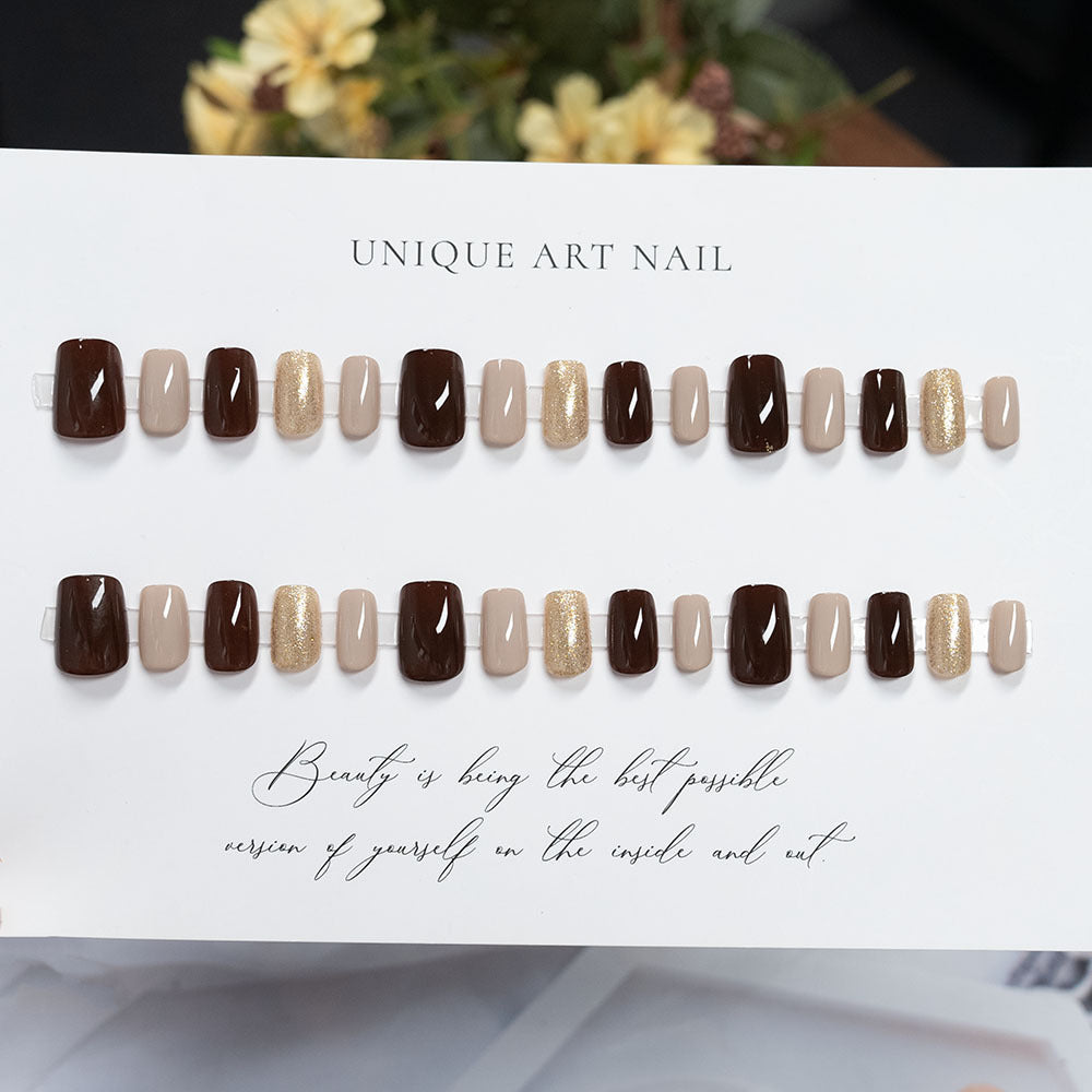Glamorous Multi-Texture Press-On Nail Set
