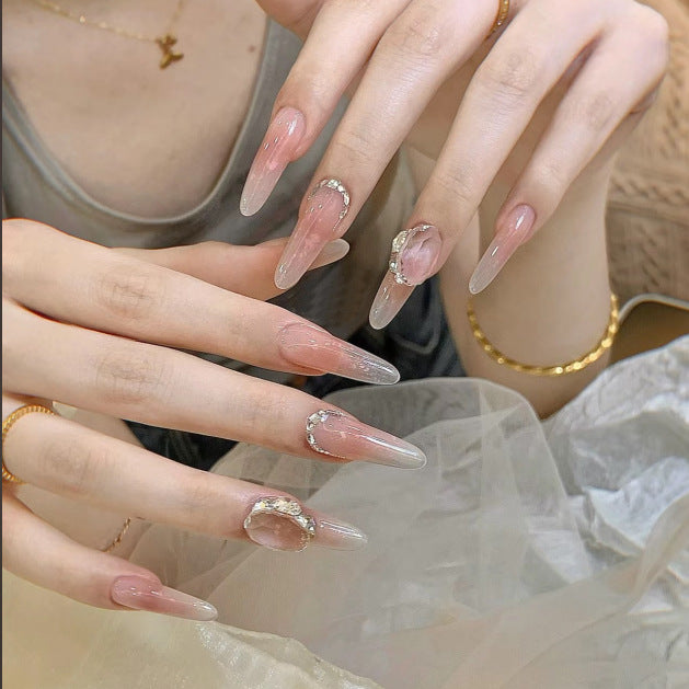 Stylish Press-On Nail Tips with Leopard Design Kalsten
