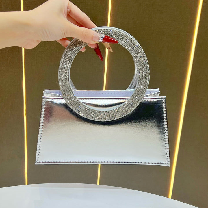 Elegant Ring-Handled Evening Handbag