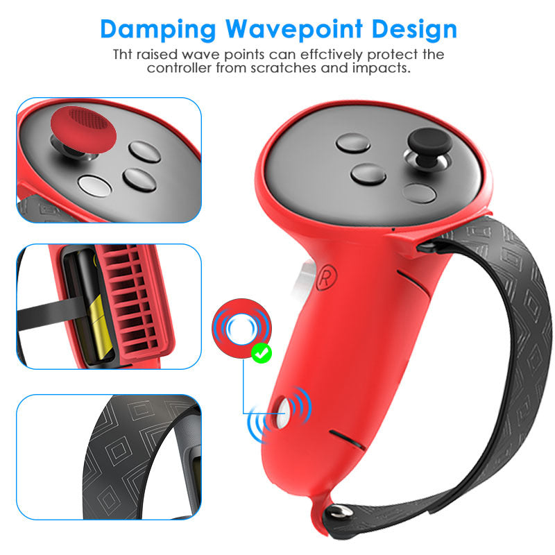 VR Accessories Set with High-Quality Face Mask and Ergonomic Controller Holders Kalsten