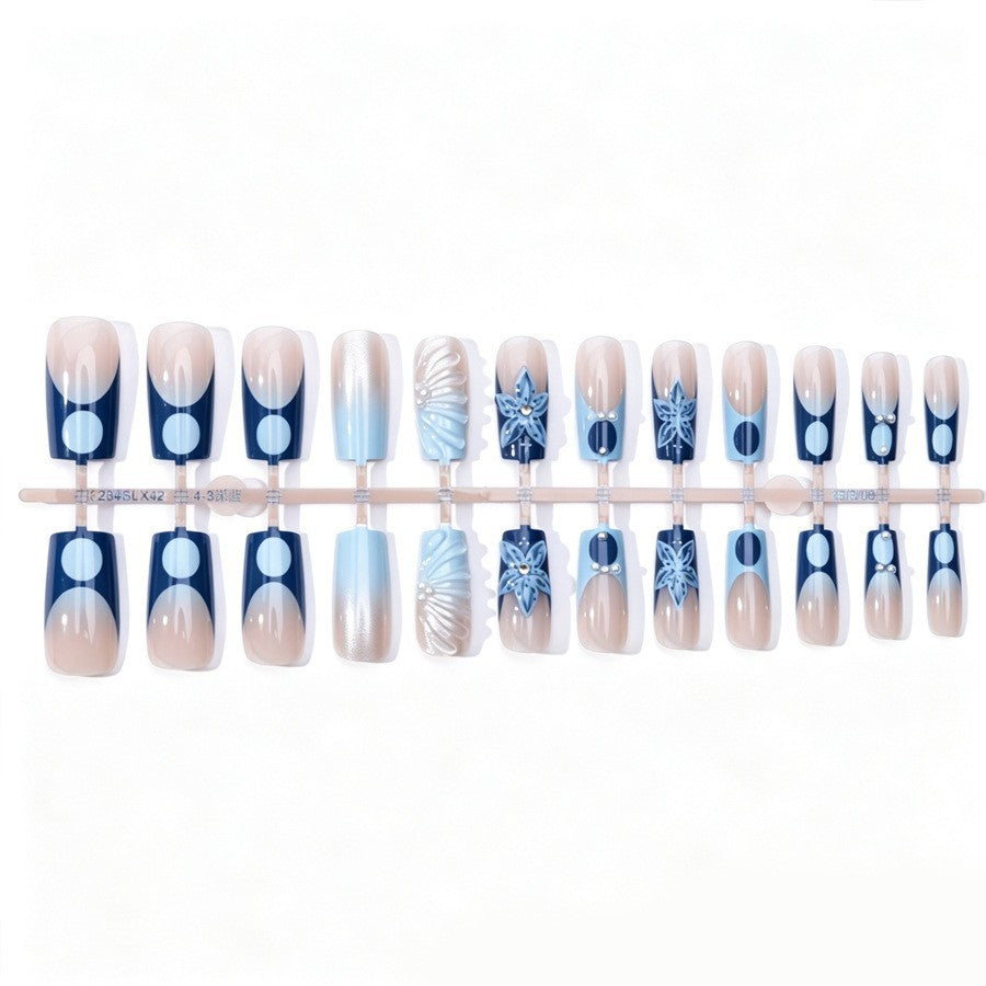 Artificial nail set with floral and elegant decorations Kalsten