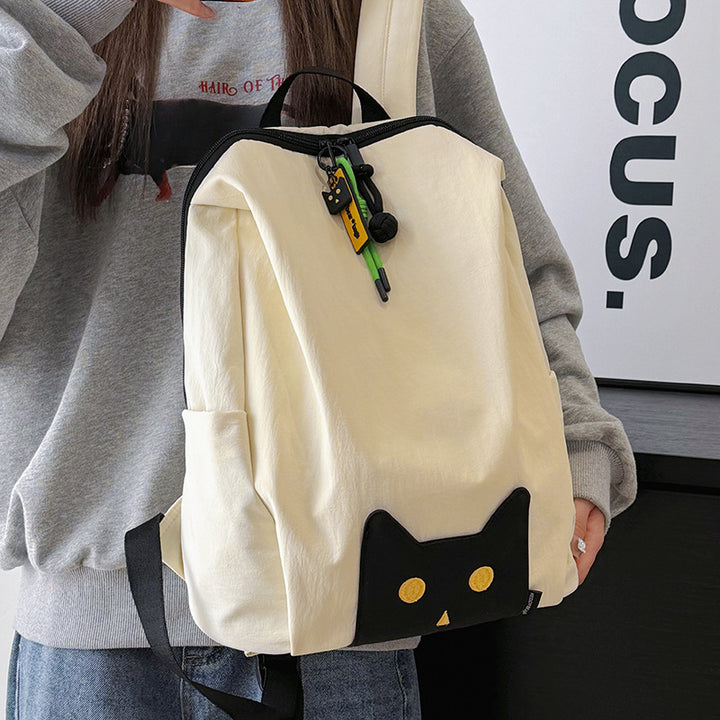 Playful Cat-Themed Casual Backpack Kalsten