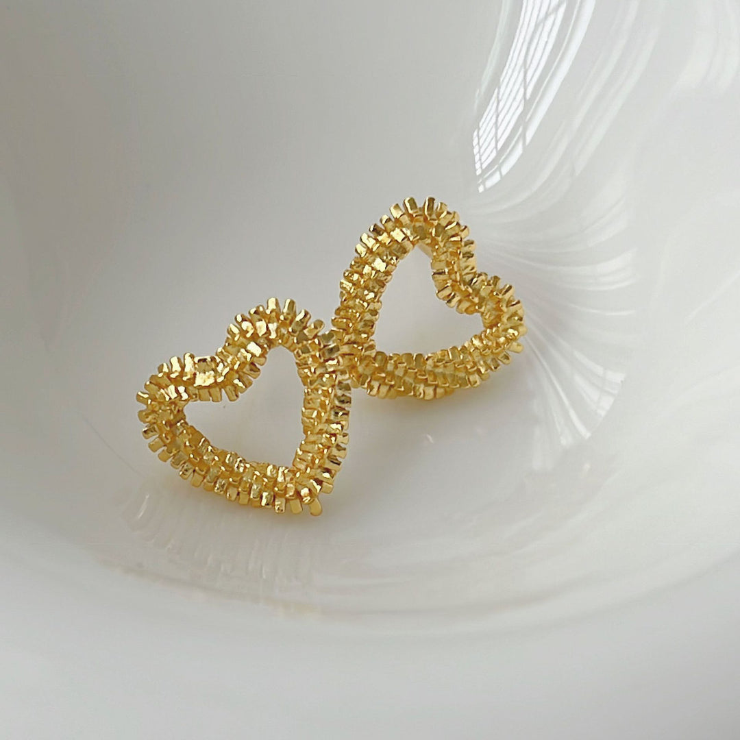 Sparkling Heart Earrings Kalsten