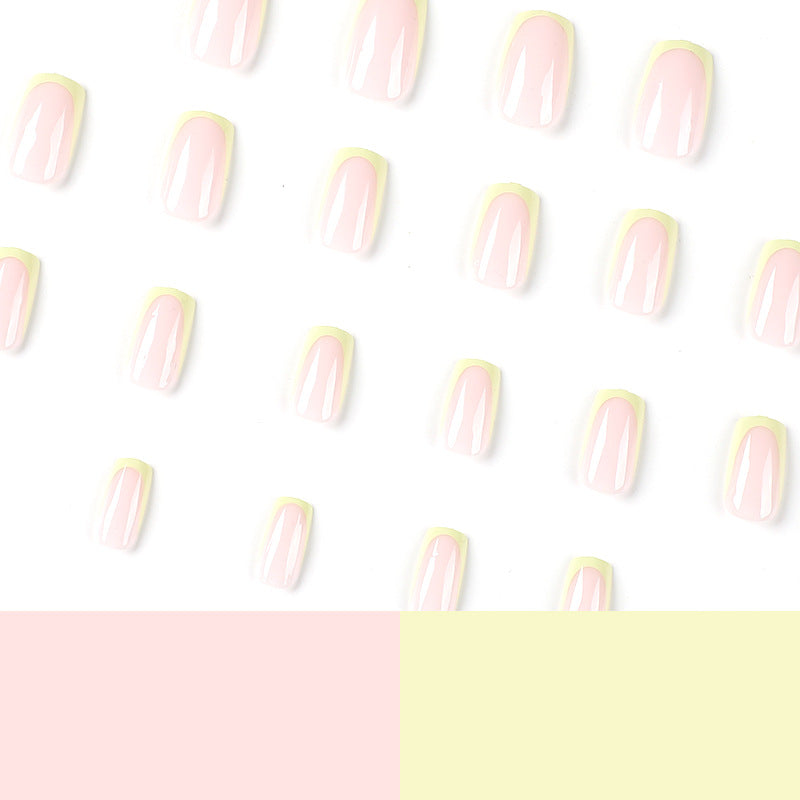 Artistic nail extensions with elegant French tip and modern accents Kalsten