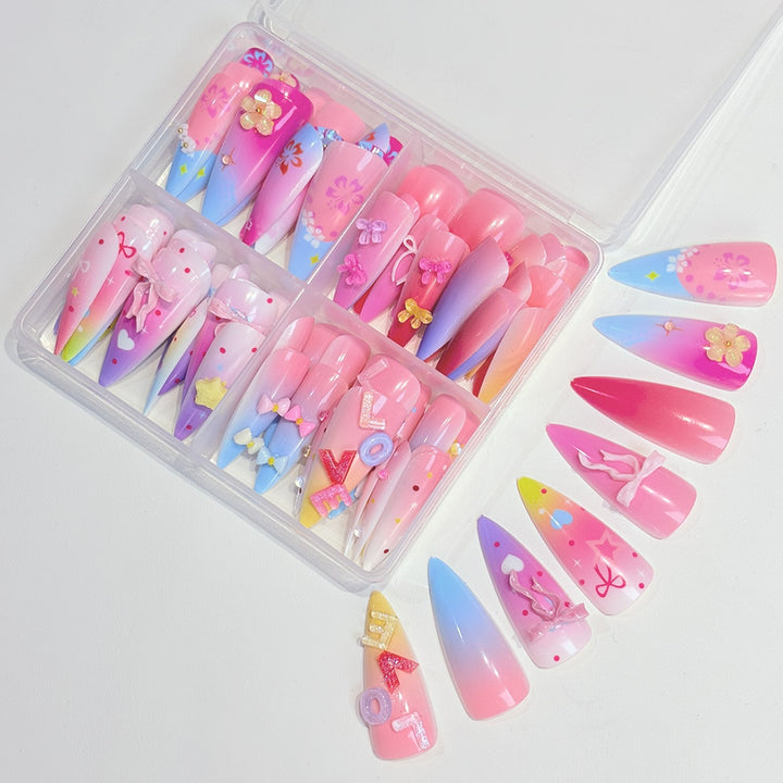 Artistic Themed Press-On Nail Set Kalsten