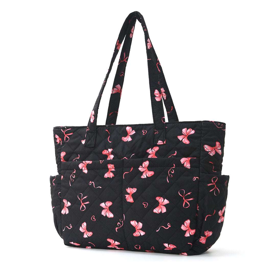Practical cotton bag with cute bear motif Kalsten