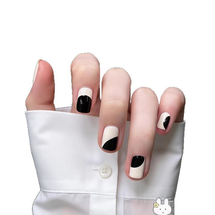 Abstract Geometric Press-On Nail Art Set