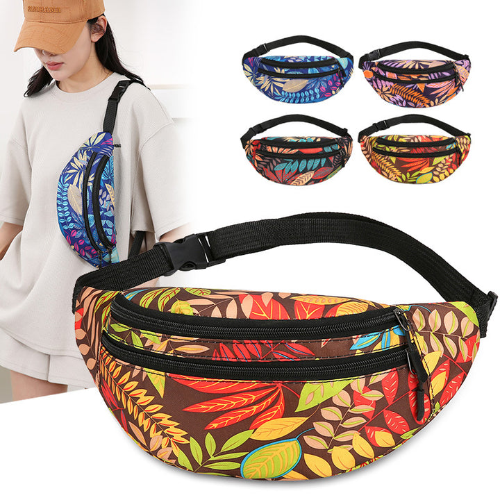 Floral Print Utility Fanny Pack Kalsten