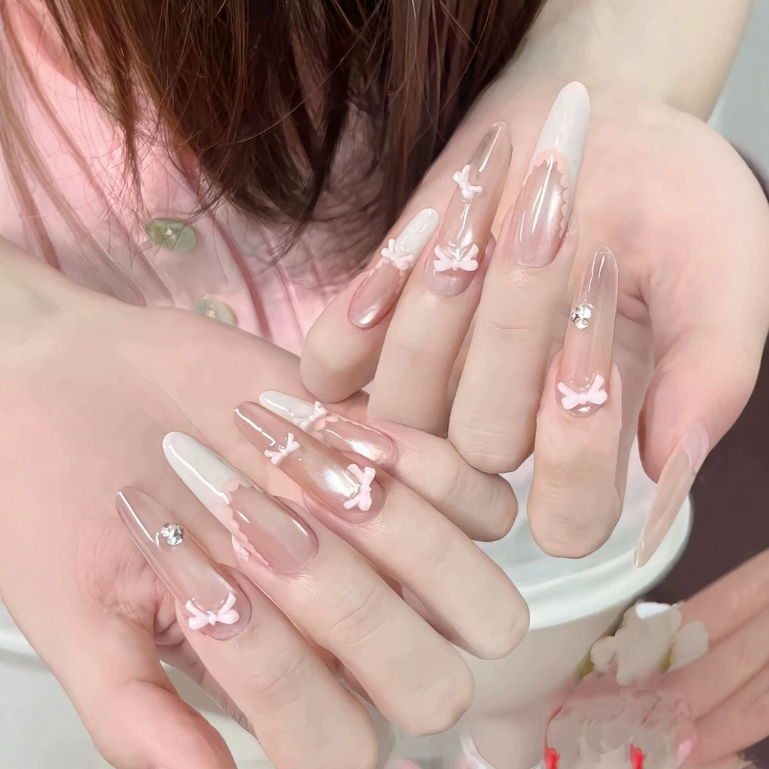 Decorative Floral Nail Art Extensions