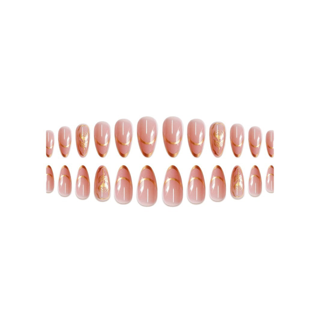 Elegant Floral Acrylic Nail Enhancements Kalsten