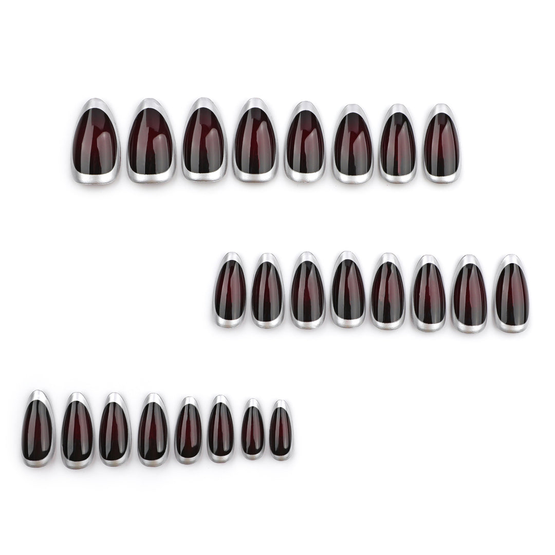 Stylish stiletto nails with elegant shine Kalsten