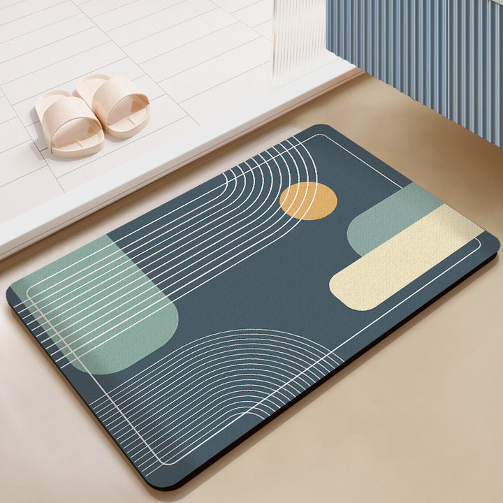 Geometric Patterned Entrance Mat
