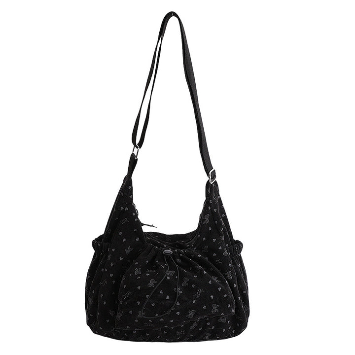 Casual Textured Shoulder Bag