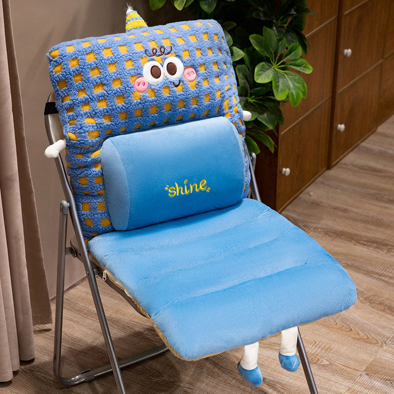 Plush seat cushion with ergonomic back support Kalsten