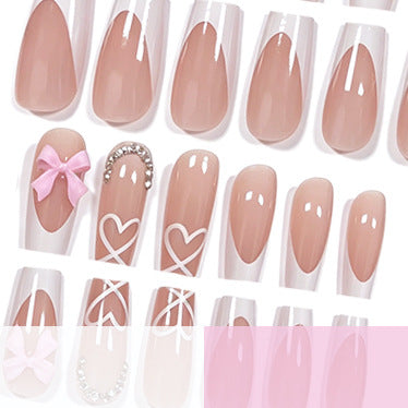 Decorative Heart Design Acrylic Nail Enhancements Kalsten
