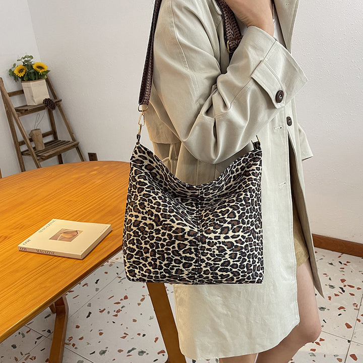 Chic Animal Print Hobo Bag