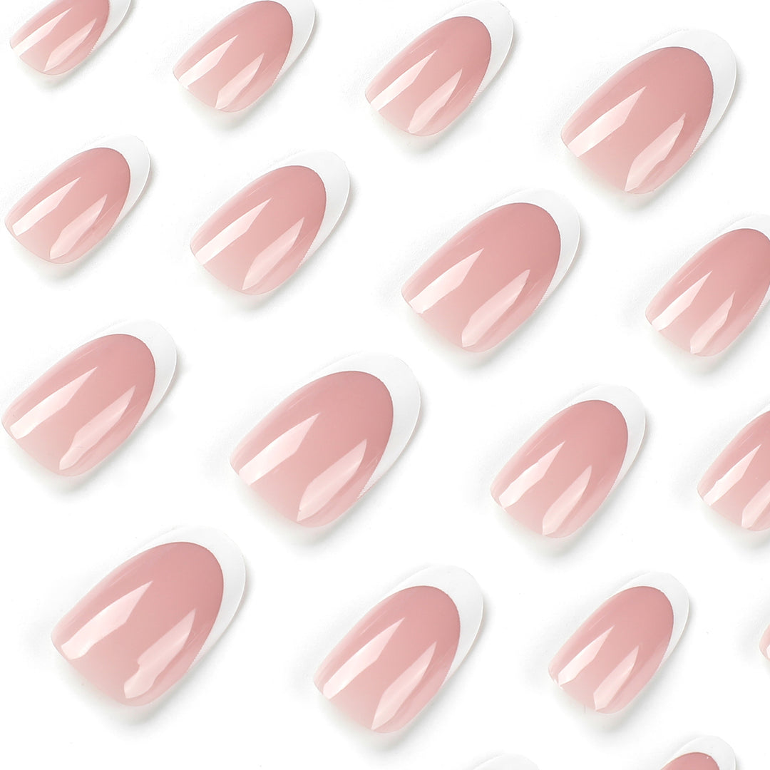 Elegant Gel Nails with Continuous French Tip Kalsten