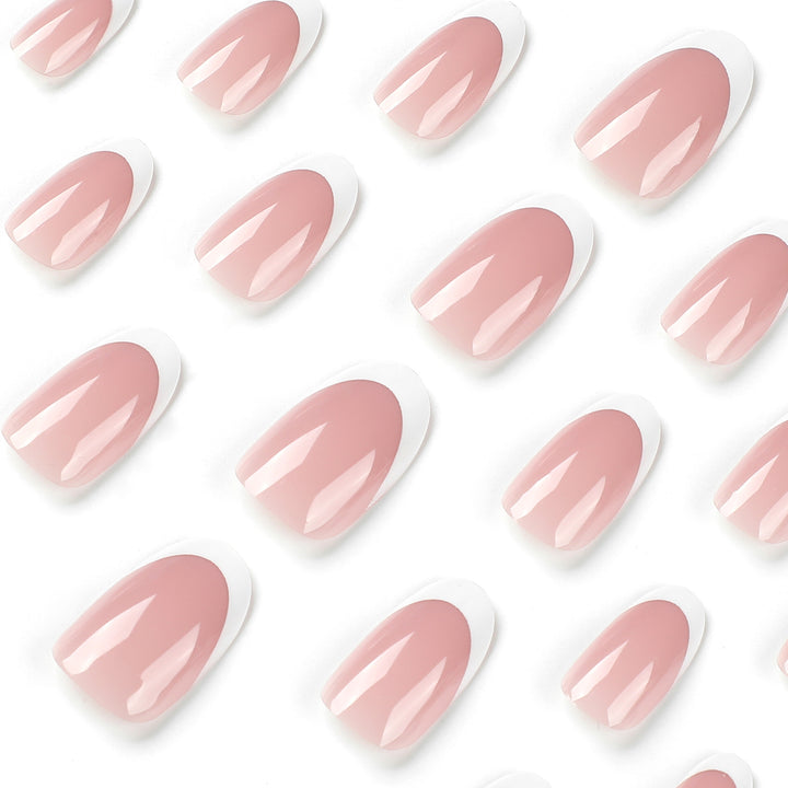 Elegant Gel Nails with Continuous French Tip Kalsten